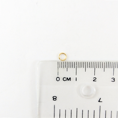0.7x4mm銅鍍金色單圈