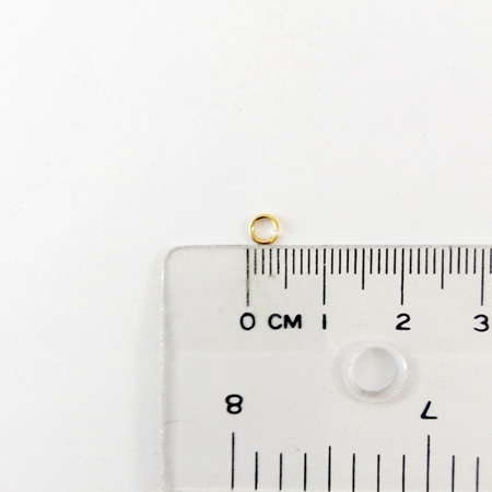 0.7x3.5mm銅鍍金色單圈