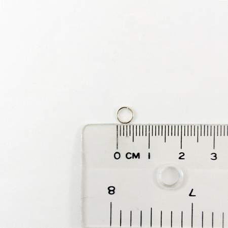 0.6x5mm銅鍍正白K色單圈