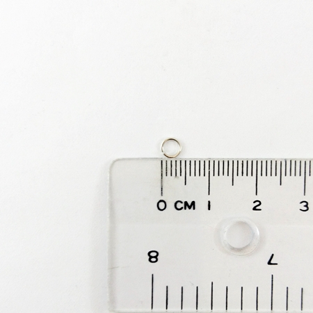 0.6x4mm銅鍍正白K色單圈