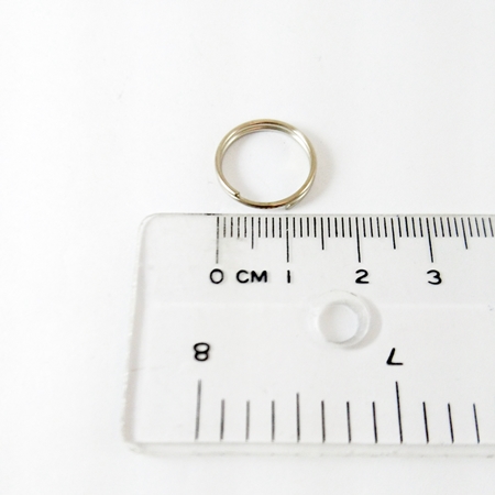 1.0x15mm鐵鍍正白K色二圈雙圈