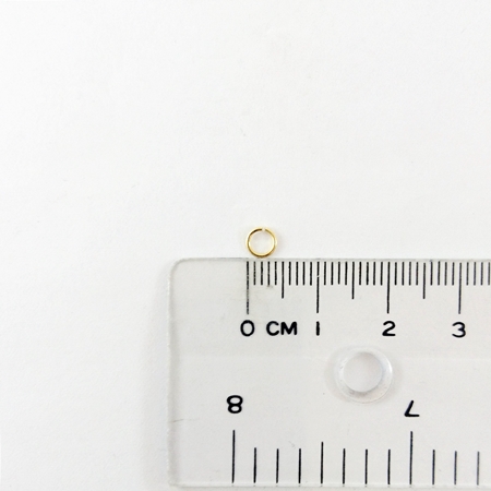 0.6x4mm銅鍍金色單圈