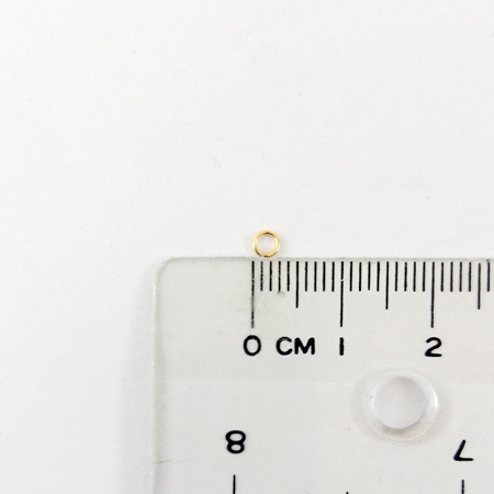 0.6x3mm銅鍍金色單圈