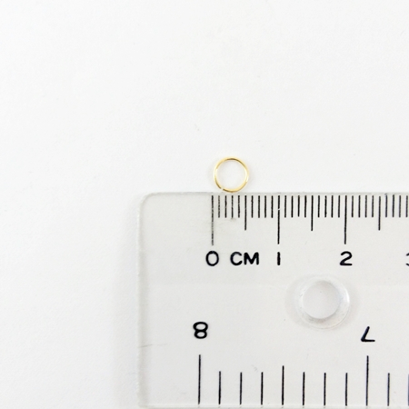 0.5x5mm銅鍍金色單圈