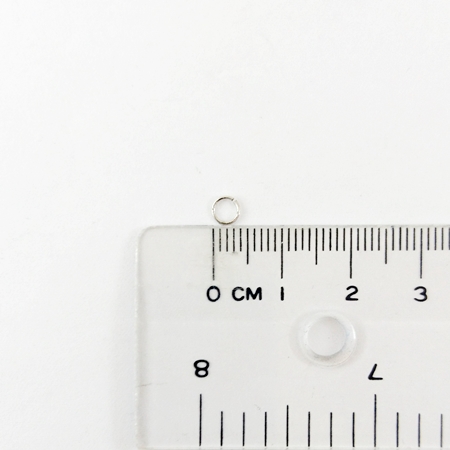 0.5x4mm銅鍍正白K色單圈