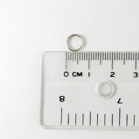 0.6x7mm鐵鍍白K色二圈雙圈