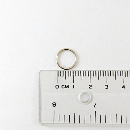 1.2x12mm銅鍍代白K色單圈