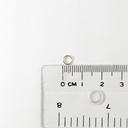 0.55x5mm鐵鍍白K色一圈半雙圈