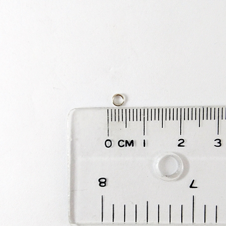 0.55x3mm銅鍍白K色一圈半雙圈