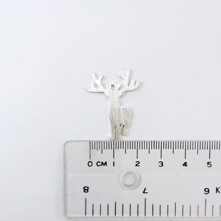 銅鍍霧銀色單孔麋鹿