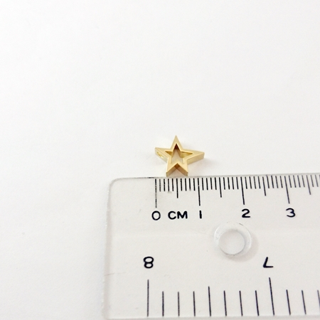 銅鍍金色橫洞鏤空星星