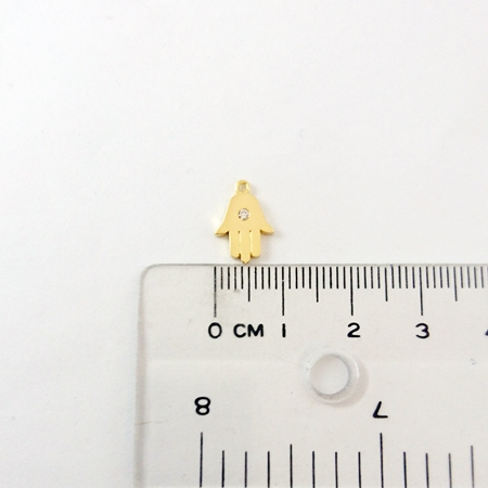 10mm銅鍍霧金色單孔單鑽手掌