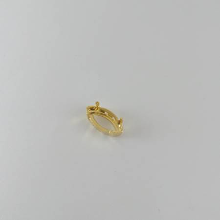 15x7mm銅鍍金色尖底馬眼座台