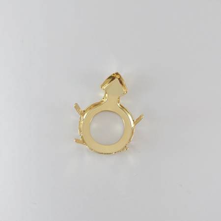 30x19mm銅鍍金色男性符號座台