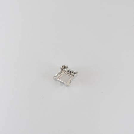14x12mm銅鍍正白K色部落菱形座台