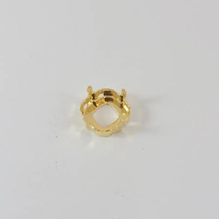12mm銅鍍金色四方形座台