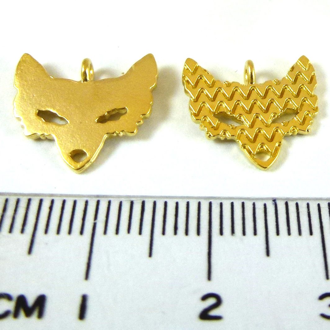 銅鍍霧金色單孔狐狸