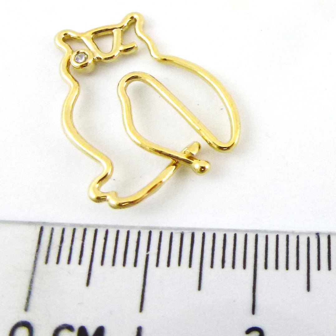 銅鍍金色線折松鼠