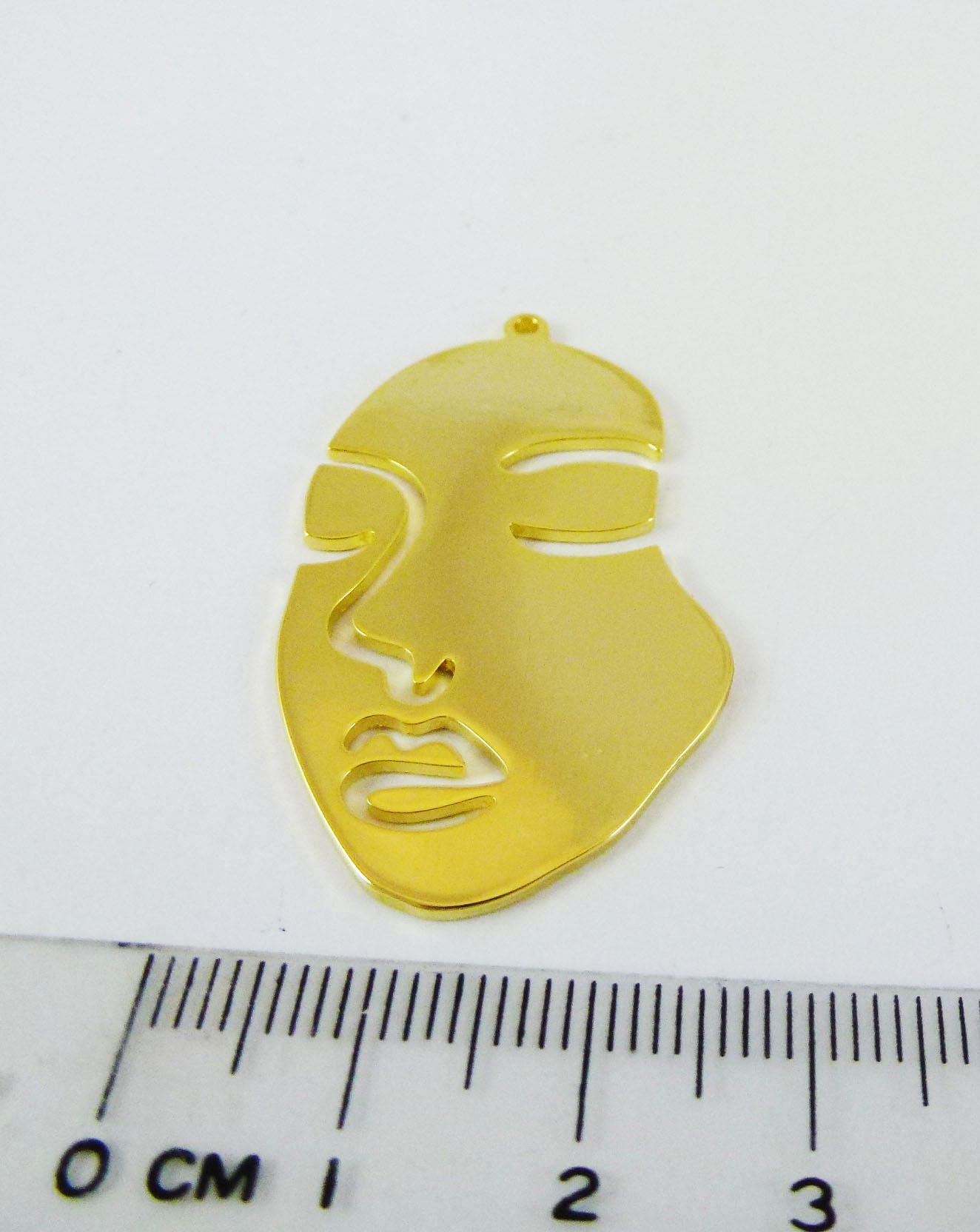 銅鍍金色單孔側臉