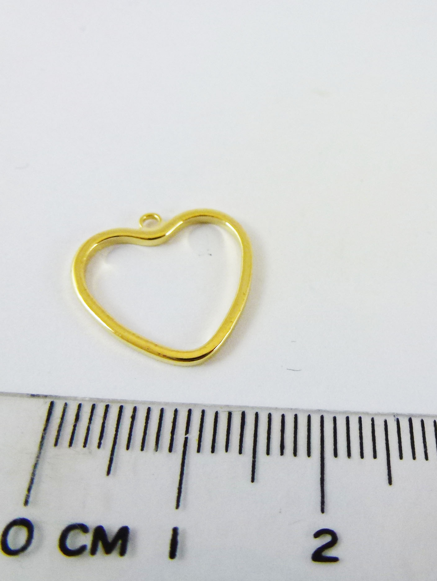 15MM銅鍍金色單孔空心