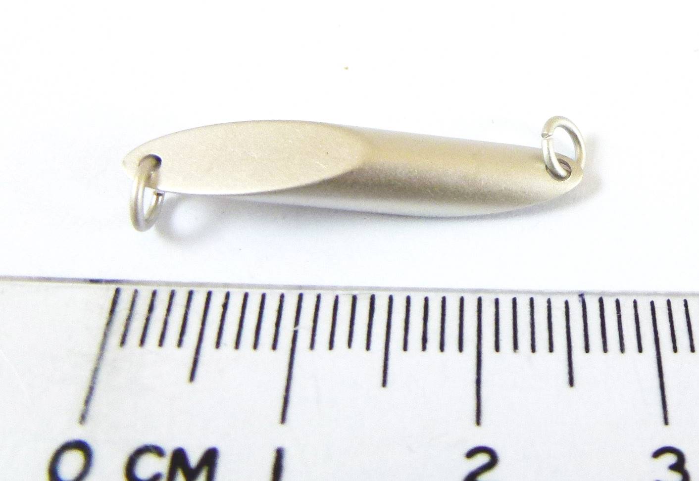 銅鍍霧銀色雙孔切割圓柱