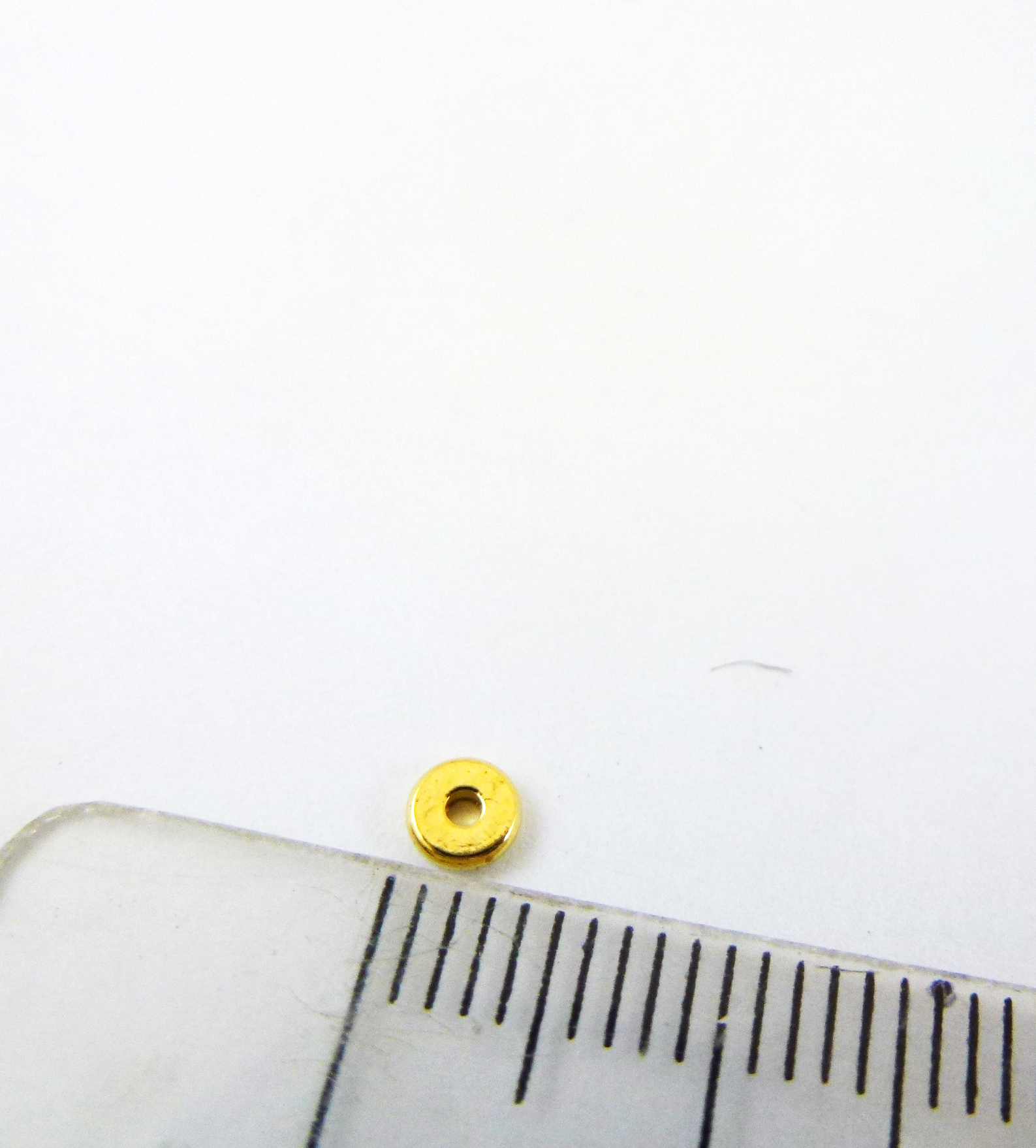 3.5mm銅鍍金色中洞圓形
