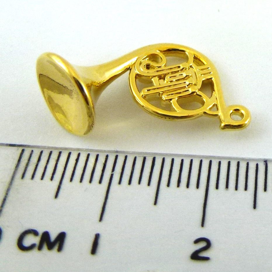 銅鍍金色單孔法國號