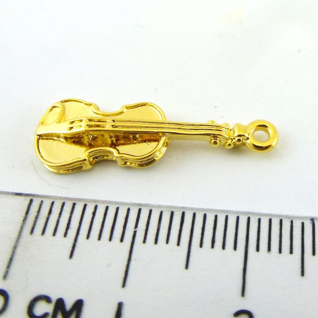 銅鍍金色單孔小提琴