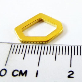 銅鍍霧金色六邊形