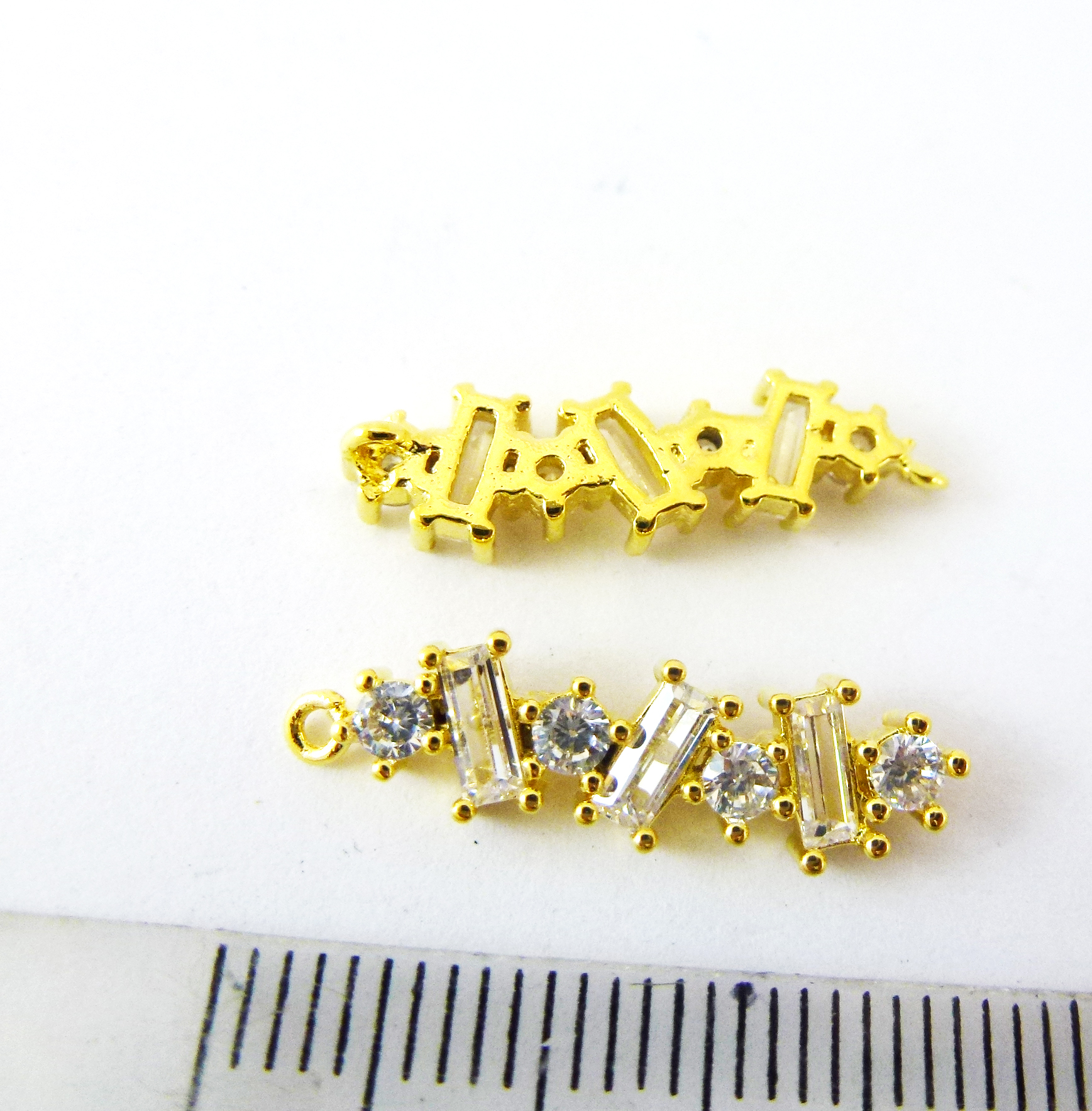 20mm銅鍍金單孔不規則圓T鑽