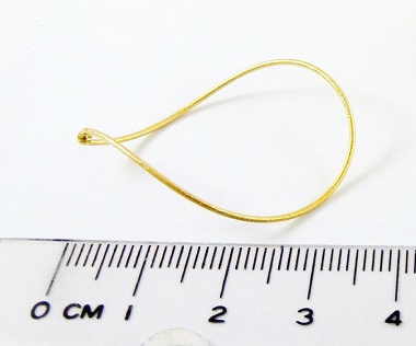 銅鍍霧金色直洞中空橢圓扭形