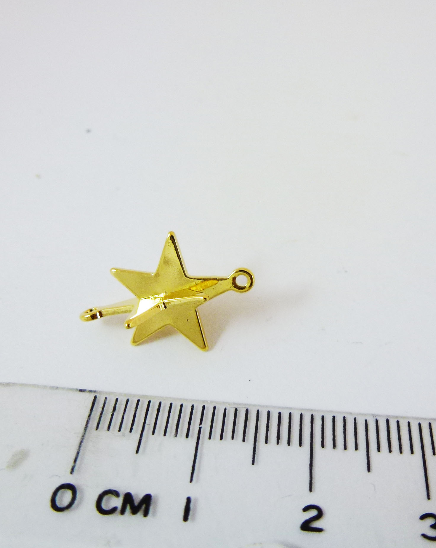 銅鍍金色雙孔星星扇葉