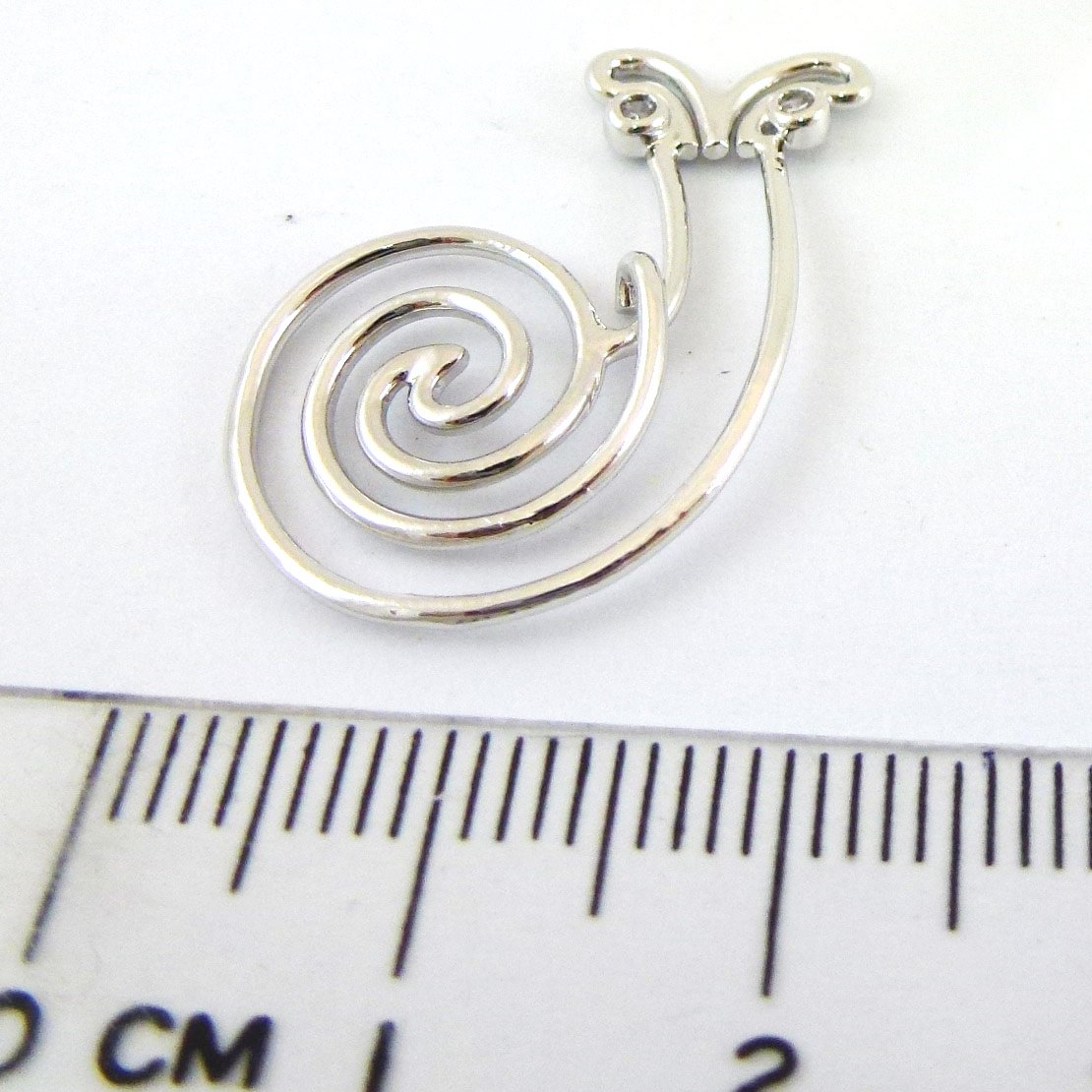 銅鍍正白K色線折蝸牛