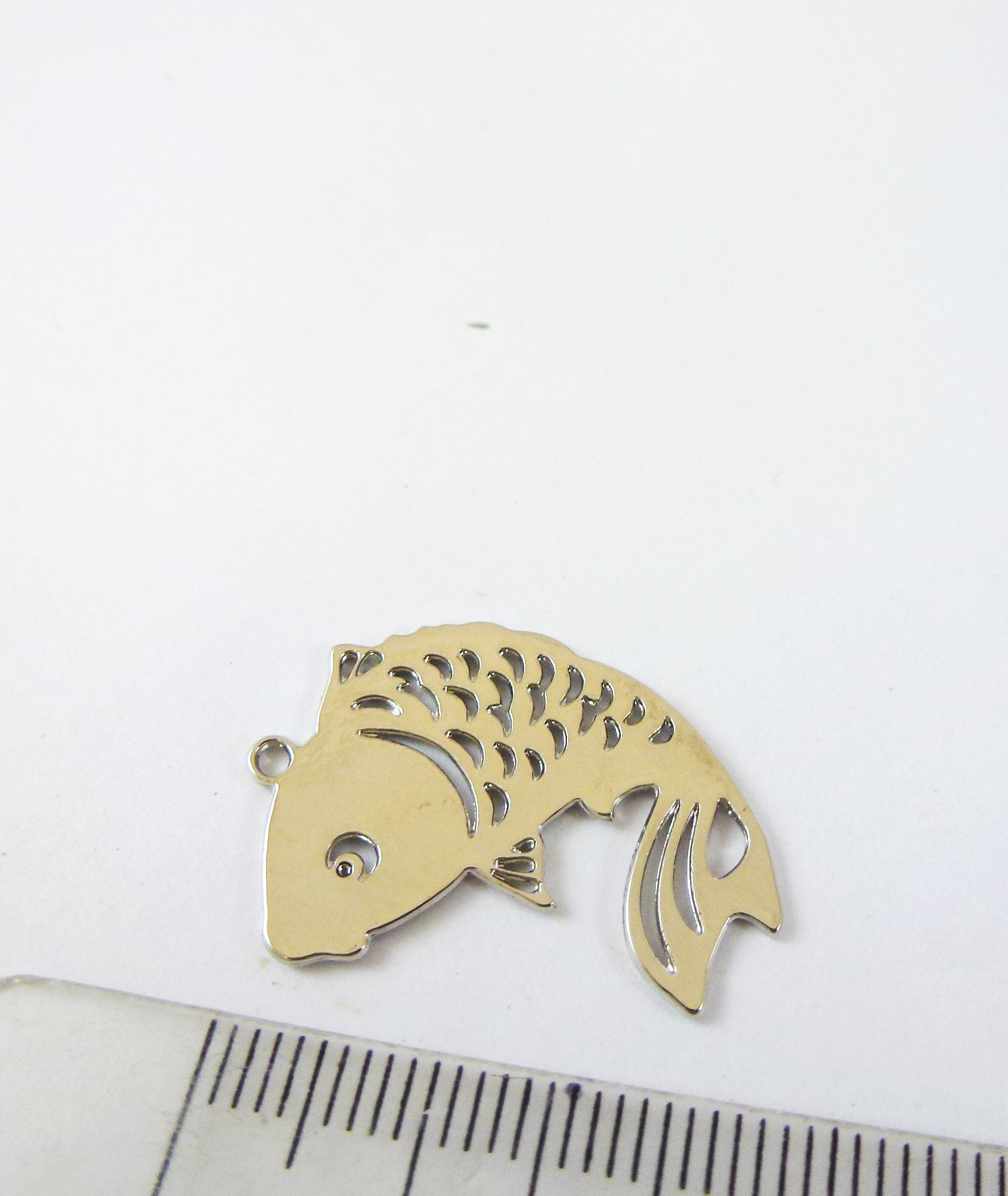 合金鍍金單孔鏤空鯉魚