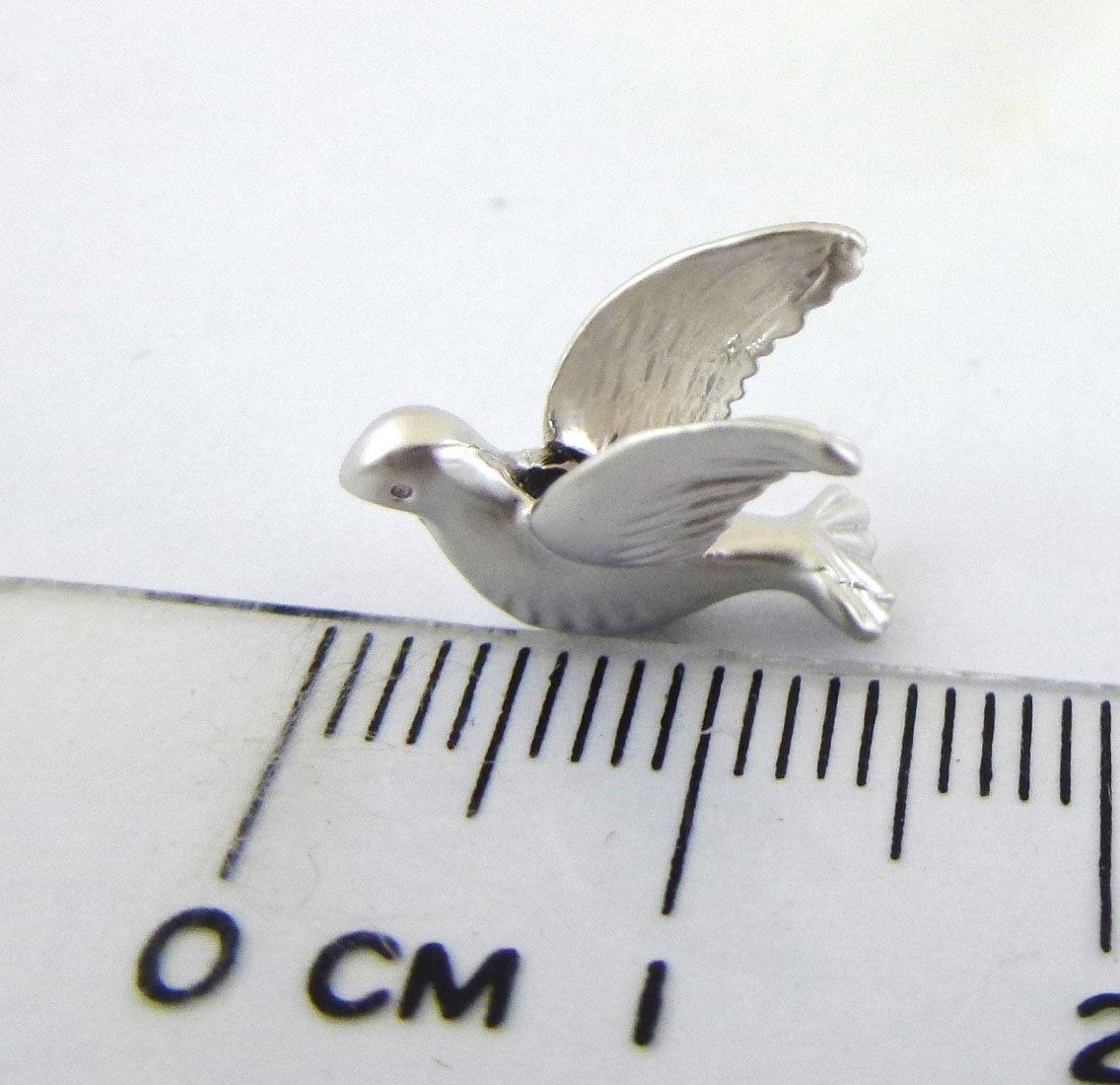 銅鍍霧銀色直洞飛行的鳥