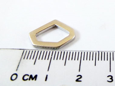 銅鍍霧銀色六邊形