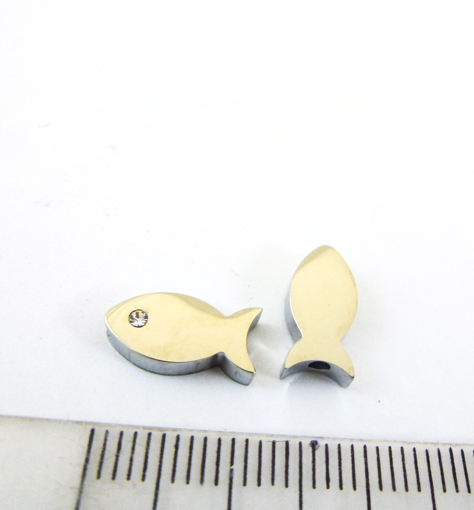 12mm不銹鋼橫洞鑲眼魚