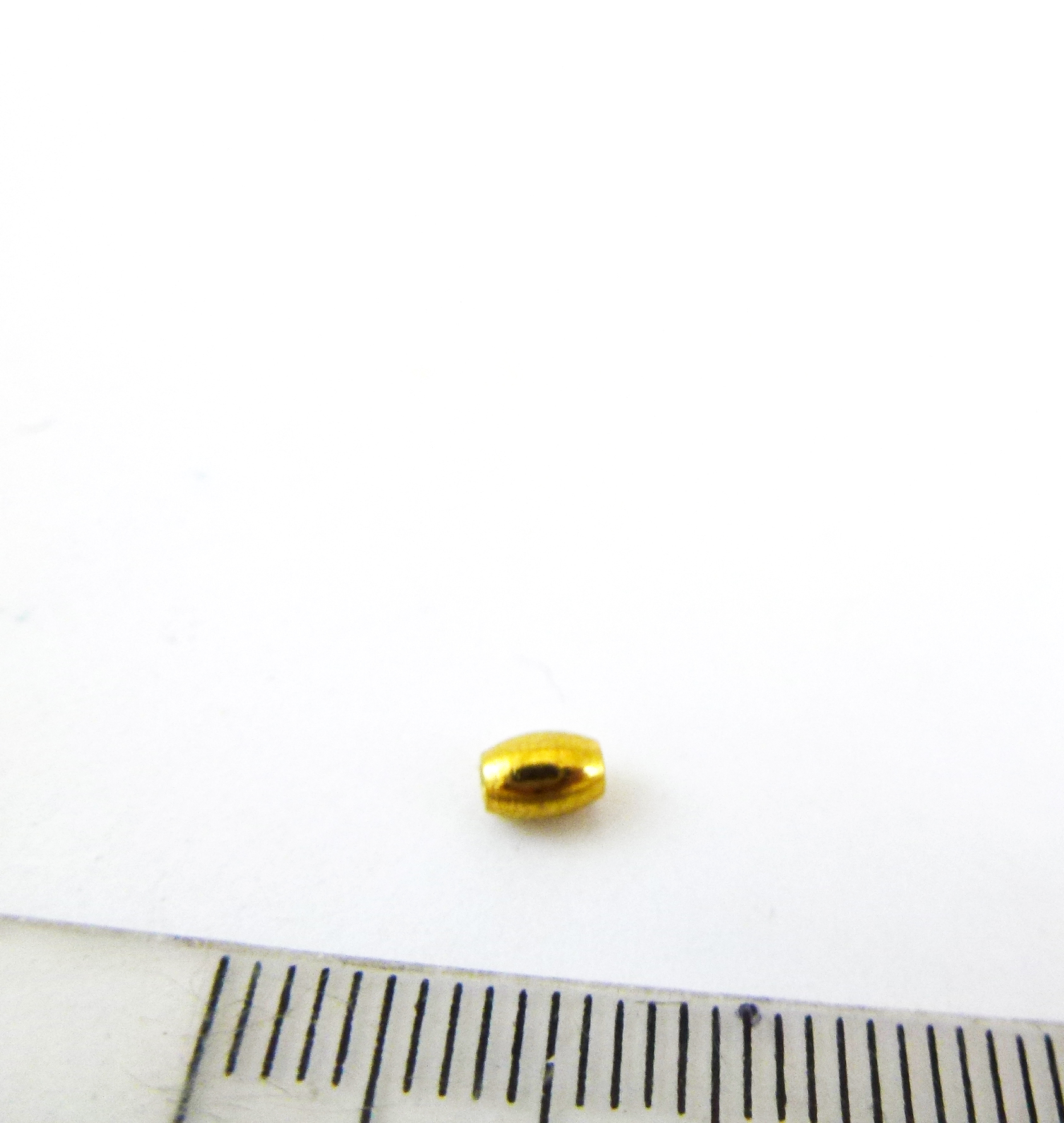 3x4mm不銹鋼鍍金色米粒珠
