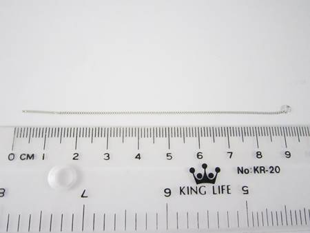 92mm純銀鍍正白K色耳鍊