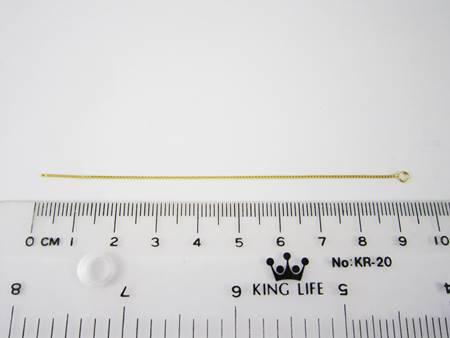 92mm純銀鍍金色耳鍊