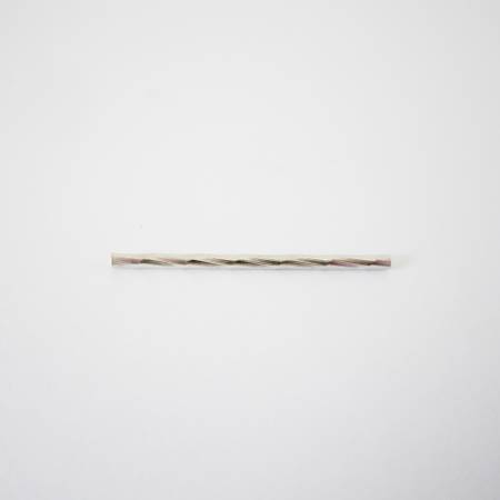 1x25mm純銀鍍正白K螺紋直管