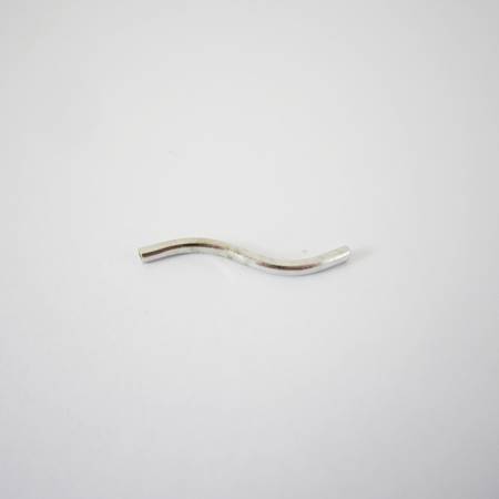 1x20mm純銀鍍正白K S形彎管