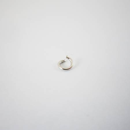 0.6x4mm純銀鍍白K色單圈