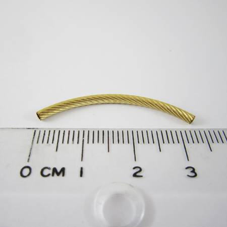 1.5x33mm包14K金螺紋彎管
