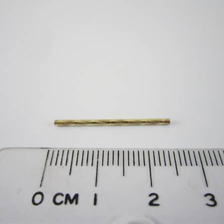 1x25mm純銀鍍金螺紋直管