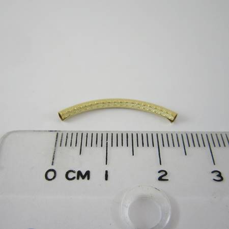 1.5x25mm包14K金點狀彎管