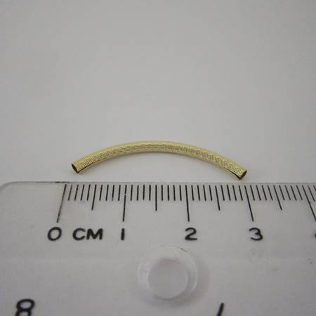 1.5x30mm包14K金點狀彎管