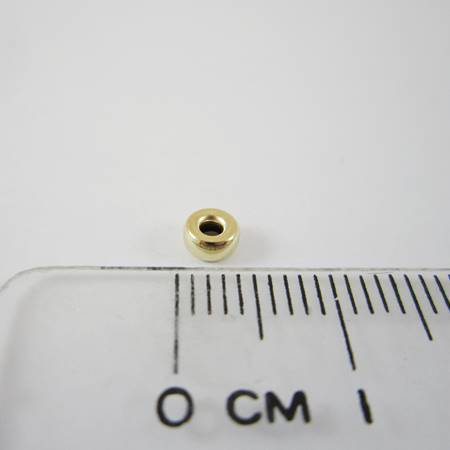 4mm包14K金中洞圓形