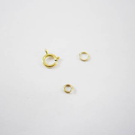 6mm包14K金彈簧圈扣頭