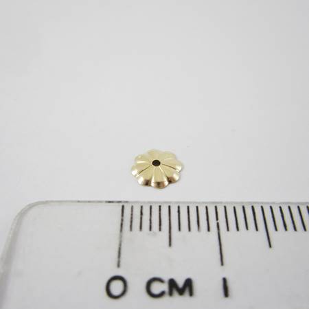 6mm包14K金八辦花花帽